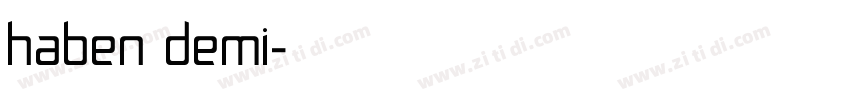 haben demi字体转换